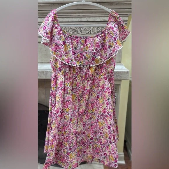 NWT Ponk Floral Print Off The Shoulder Mid-Length Dress  Size 1X 16W/18W - Picture 5 of 15